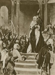 A Woman Ruler Appeals to Her Subjects by English School