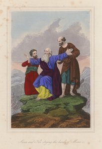 Aaron and Hur Staying the Hands of Moses by English School