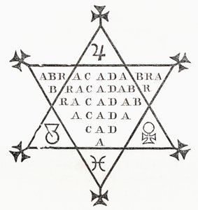 Abracadabra, from The Ingoldsby Legends or Mirth and Marvels by Thomas Ingoldsby by English School