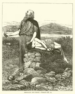 Abraham and Isaac, Genesis, xxii by English School