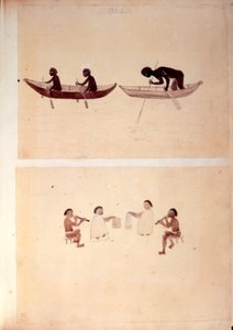 Aborigines fishing, from 