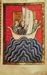 St. Cuthbert and Two of the Brethren Returning from the Land of the Picts, from 