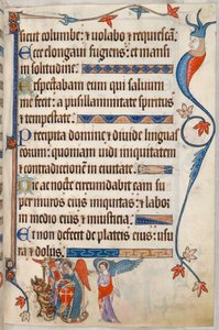 Psalm 54, Archangels fighting the devil, from 
