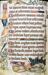 Psalm 103 with grotesques (from the 