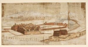 View of Wotton with the Garden, Grotto and Environs, c.1650