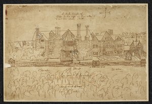 A Rude draft of Wotton Garden before my Brother altered it & as it was 1640: South, 1640 by English School
