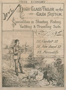 Advert for Dore, High Class Tailor by English School