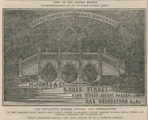 Advert for H. Jones & Co, 6 Rose Street, King Street, Covent Garden by English School