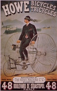 Advert for Howe Bicycles by English School