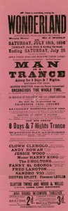 Advert for Wonderland, Whitechapel Road, London by English School