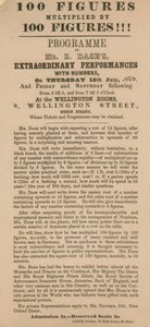 Advert for an Appearance by Mr Zacharias Dase by English School