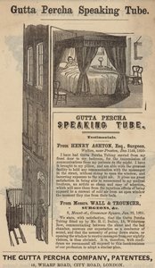 Advert for the Gutta Percha Speaking Tube