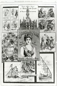 Advertisement for Beechams Pills, the Rosebud of Health, 1890 by English School