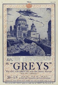Advertisement for Greys cigarettes