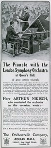 Advertisement for Pianola by English School