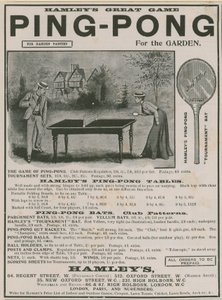Advertisement for Ping Pong by English School