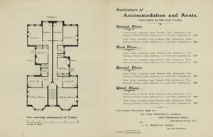 Advertisement for residential flats to let