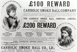 Advertisement for the Carbolic Smoke Ball Company