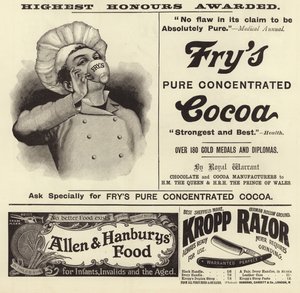 Advertising spread from The Graphic Christmas Number 1896 by English School