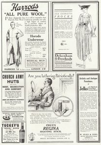 Advertising spread from The Sphere by English School