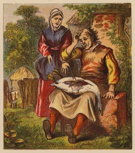 Aesop’s Fables: The Goose and the Golden Eggs by English School