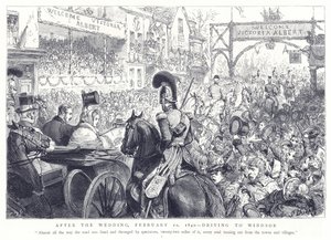 After the Wedding, February 10, 1840, Driving to Windsor by English School