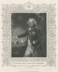 Alexander Hood, 1st Viscount Bridport, illustration from 