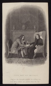 Alexander Pope and His Mother by English School