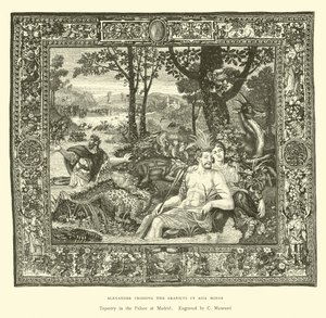 Alexander Crossing the Granicus in Asia Minor by English School
