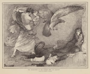 Allegory Showing the Persecution of the Russian Jews by English School