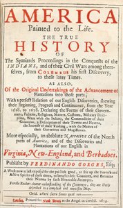 America Painted to the Life: The True History of the Spaniards Proceedings in the Conquests of the Indians, by Sir Ferdinando Gorges and others by English School