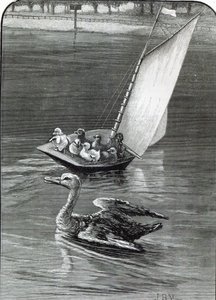 An Anxious Mother, an incident seen and sketched at the Round Pond, Kensington, from 