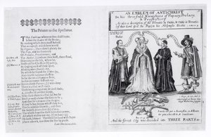 An Emblem of the Antichrist in his Threefold Hierarchies of Papacy, Prelacy, and Presbytery