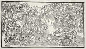 An Irish Chiefs Last Fight, 1581 by English School