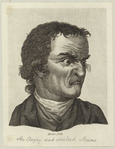 An Angry and Wicked Man by English School