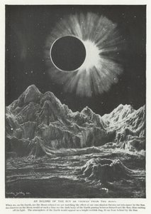 An eclipse of the Sun as seen from the Moon by English School