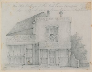 An Old Cottage in Kentish Town by English School