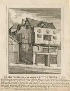 An Old House Which Is Now Standing on Little Tower Hill, London by English School