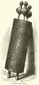 Ancient Law Scroll by English School
