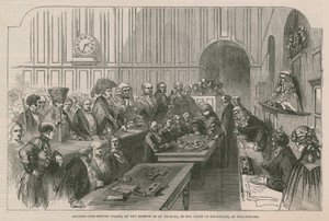 Ancient Civic Tenure Custom, on the Mirror of St Michael, in the Court of Exchequer, at Westminster by English School
