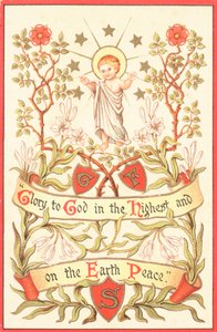 Angel with arms raised by English School