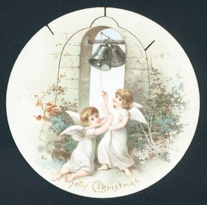 Angels ringing bells by English School
