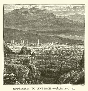 Approach to Antioch, Acts, xv, 30 by English School
