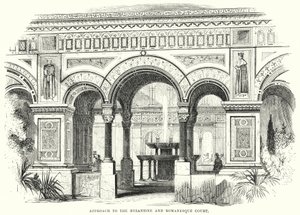 Approach to the Byzantine and Romanesque Court by English School