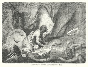 Aristomenes in the Cave Sees the Fox by English School