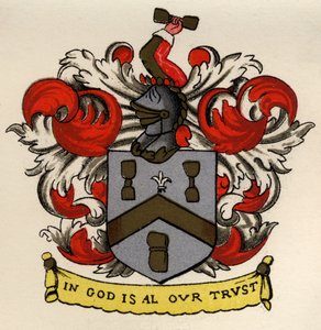 Arms of the Bricklayers and Tilers of the Gateshead Chapter, 1671, from The History of Freemasonry, volume II, published by Thomas C. Jack, London, 1883 by English School