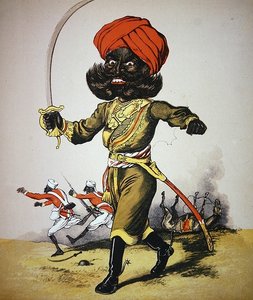 Army and Navy Drolleries, illustration by Major Seccombe, published by Frederick Warne & Co., c.1875 by English School