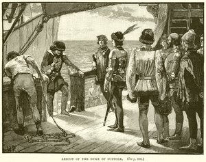 Arrest of the Duke of Suffolk by English School