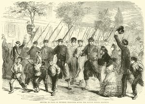 Arrival in Paris of Prussian Prisoners After the Battle Before Bagneux, October 1870 by English School