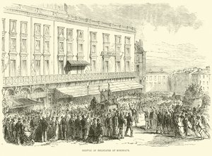 Arrival of Delegates at Bordeaux, December 1870 by English School